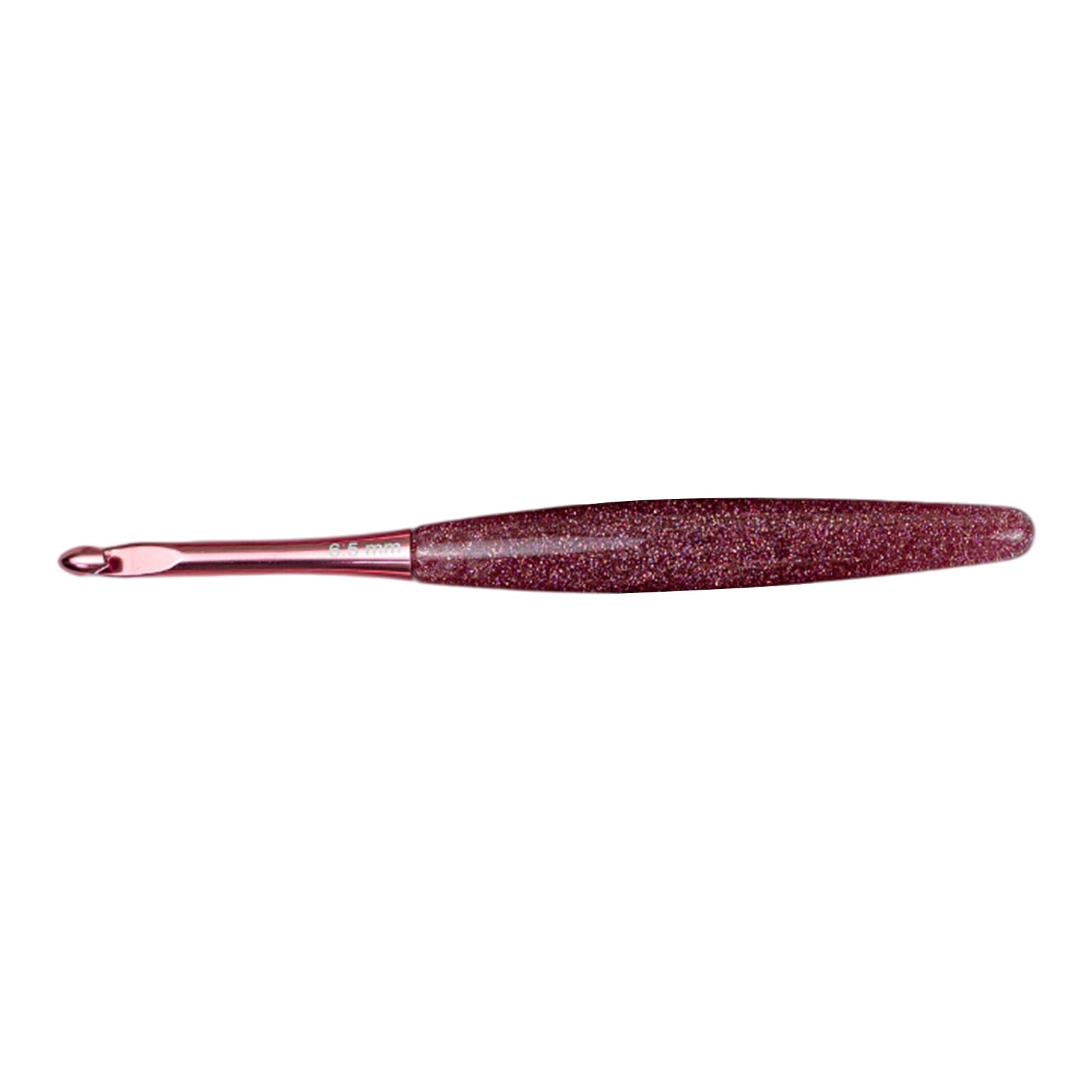 Ergonomic Resin Handle Crochet Hook Comfortable Grip Aluminium Needle for Knitting Crocheting Yarn Craft Ergonomic Hook