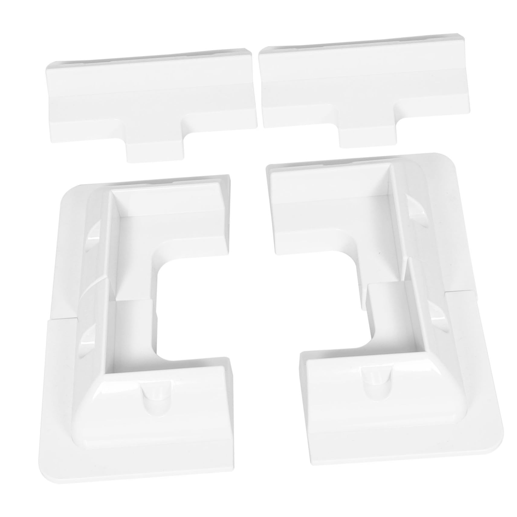 Kit di Staffe per Pannello Solare Regolabile in Abs Bianco, Installazione Facile per Barche e Uso Esterno