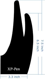 XP-Pen AC01 Anti-fouling Lycra Two-Finger Glove Free Size for Drawing Graphics Tablet Light Box Tracing Light Pad