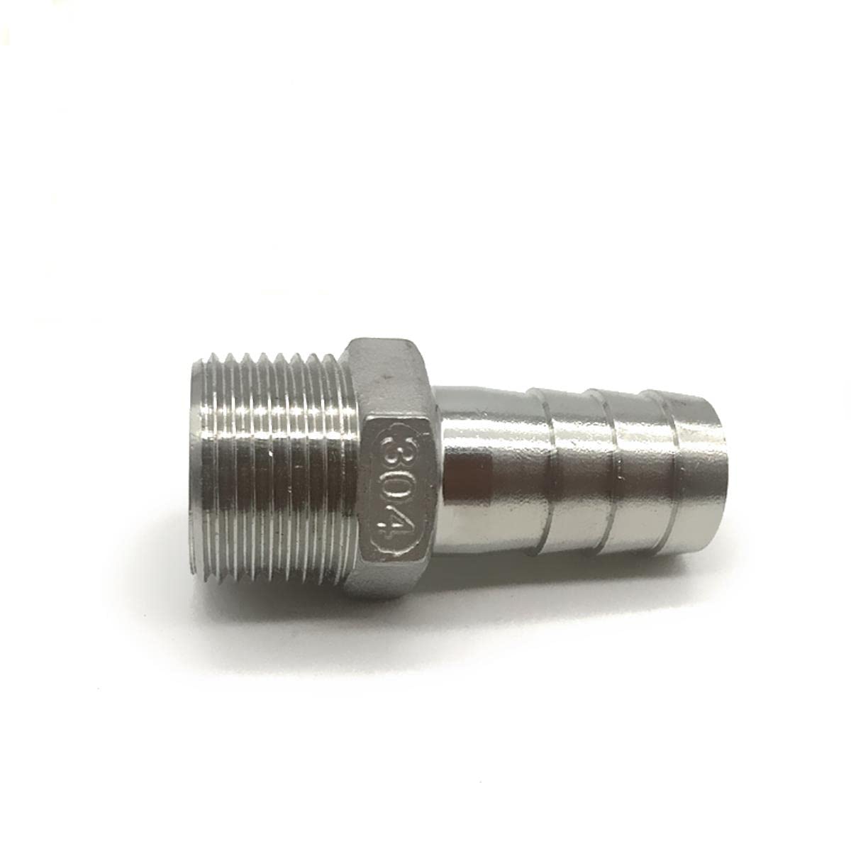 Connettore per tubo da giardino, in acciaio inox maschio BSP filettato, compatibile con tubi da 0,3 cm, 0,6 cm, 1 cm, 1,3 cm, ideale per utensili da 6 mm, 8 mm, 10 mm, 12 mm