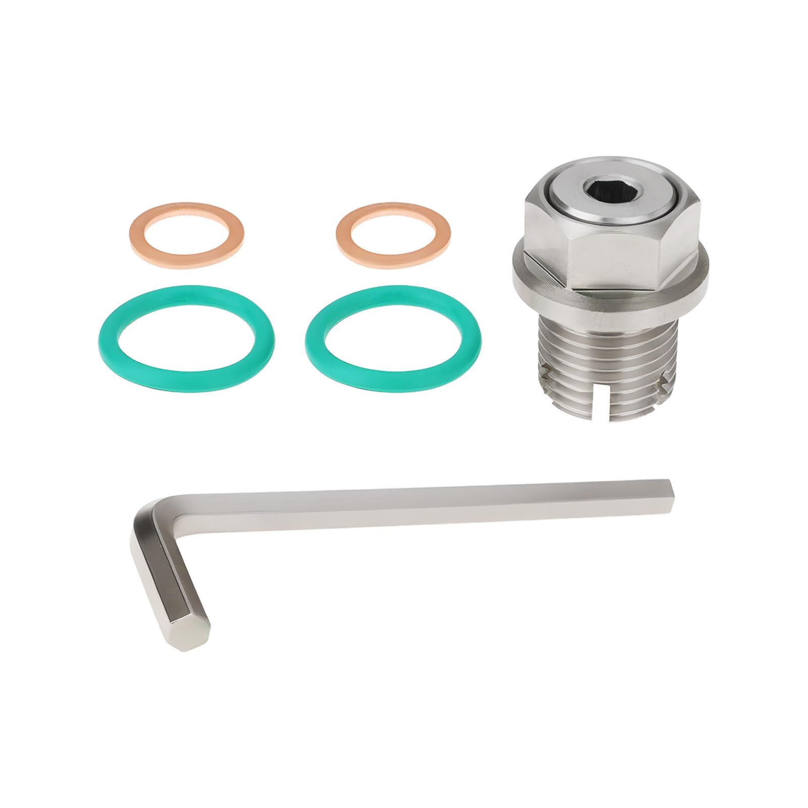 Kit de Reparación de Tapón de Drenaje de Aceite Autorroscante M16.1-1.5x15MM para Automóviles SUV Y Camionetas Ligeras