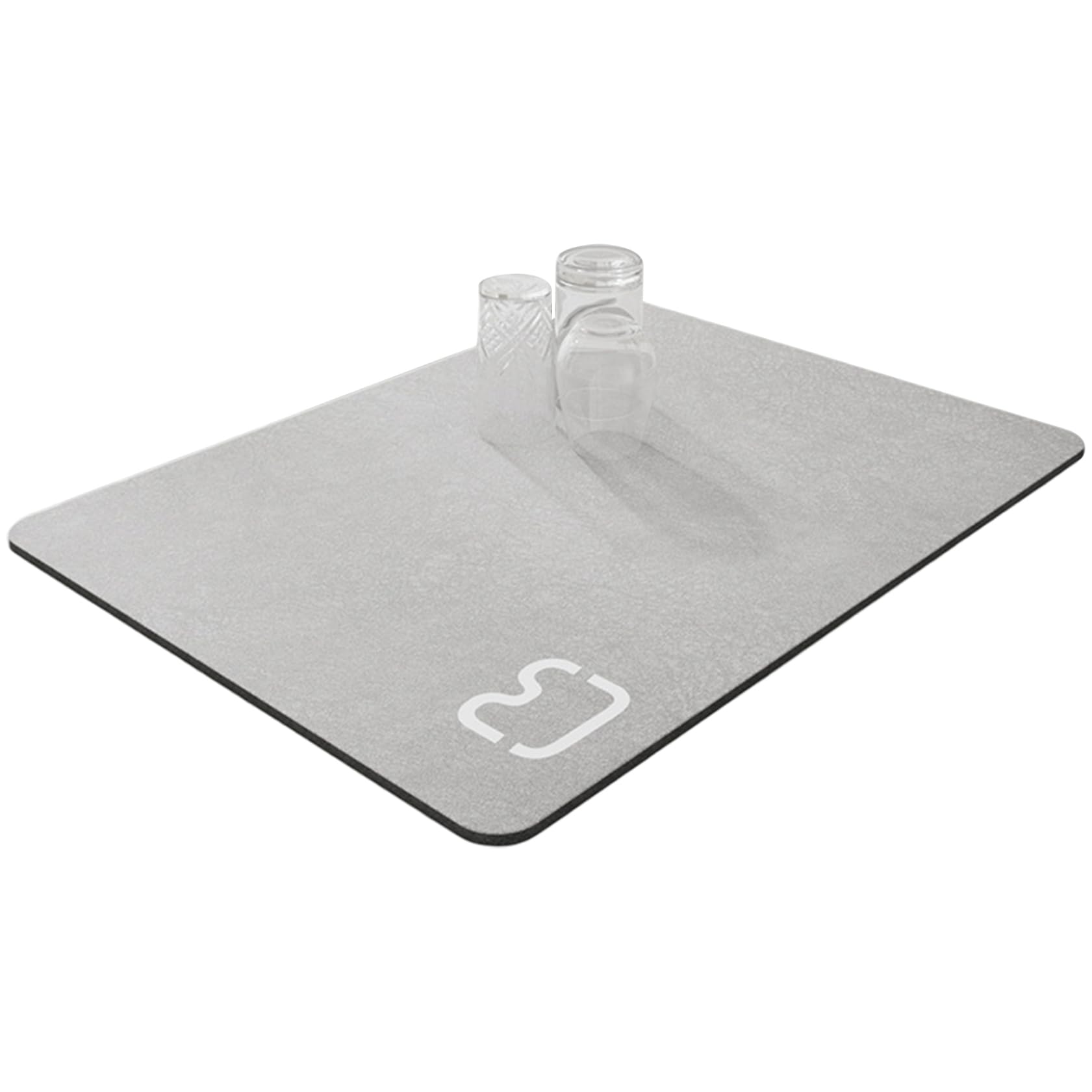Secado de platos sin moho con alfombra de diatomita absorbente para cocina