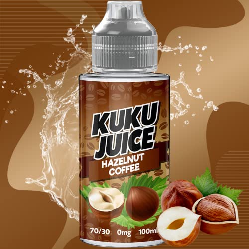 100ml-Hazelnut-Coffee-E-Liquid-70VG30PG-Vape-ELiquid-Vaping-No-Zero-Nicotine-0mg-120ml-Bottle-Short-Fill-Kuku-Juice-E-Liquid
