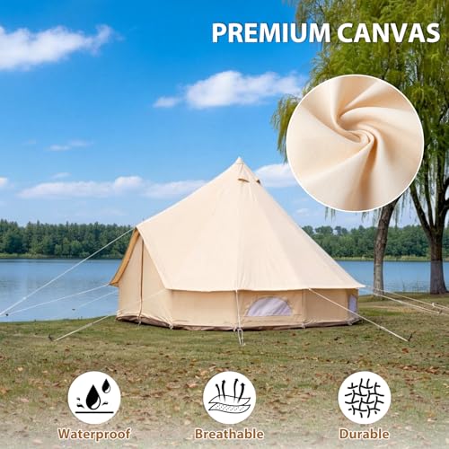 Canvas Bell Tent with Stove Jack