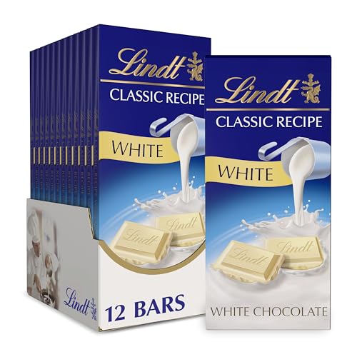 Lindt Classic Recipe White Chocolate Bar 4.4 oz. 12 Pack