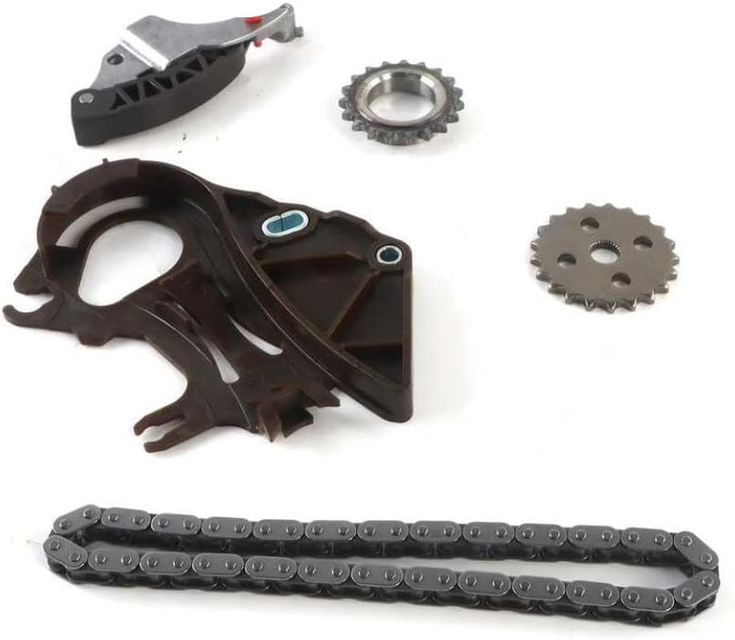 1Set Oil Pump Drive Chain Kit 11317507551 Compatible with E90 E91 E93 E46 E84 X3 118i 120i 318i N46 N42 Engine Universal Fit Aftermarket Replacement