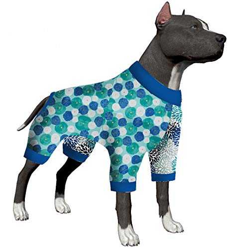 LovinPet Big Dog Pajamas/Abstract Geometric Prints Style for Large Dog Jamammies/Doberman Dog Pajamas, Lightweight Pullover Dog Pajamas, Full Coverage Dog pjsâ€¦