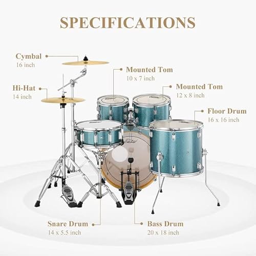 23Pcs Cymbal Replacement Accessories, Cymbal Stand Felts, Drum Cymbal Felt Pads Include Wing Nuts, Felt Cymbal Sleeves With Base Wing Nuts, Washer, Sleeves And Base Wing Nuts Replacement (Black) #TOP7