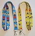 Despicable 2017 Set of 2 Me Minions Lanyards Keychain ID MP3 Badge Holder Blue & Yellow