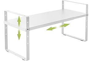 Expandable Cabinet Shelf Organizer Rack
