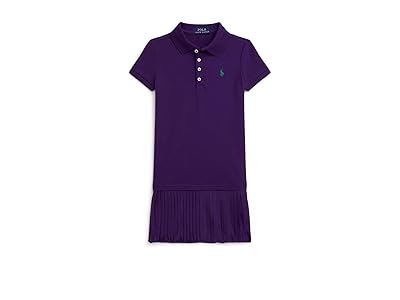 Polo Ralph Lauren Kids Pleated Stretch Mesh Polo Dress (Toddler/Little Kid) Girl