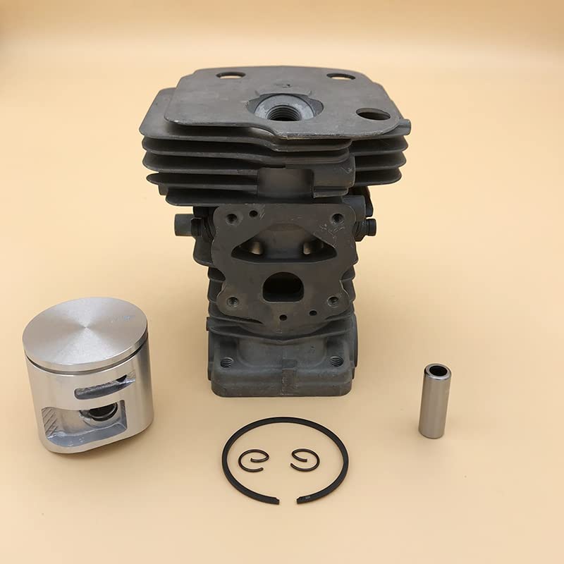 Kit Cilindro Pistone 44 Mm Per Motosega Husqvarna 445/450 – Con Candela E Guarnizioni, Compatibile Anche Con Jonsered E McCulloch