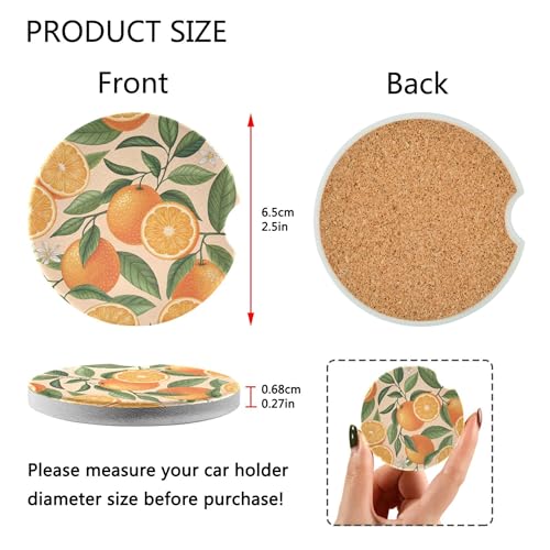 Posavasos para auto Burbuja pack 2 absorbentes cerámicos miniatura 3