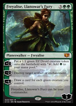 Amazon.com: Magic The Gathering - Freyalise, Llanowar's Fury (043/337)