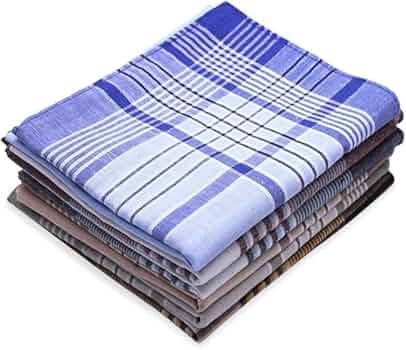 Fazzoletti Di Cotone Merrysquare 40x40 Cm, 12 Pezzi - Modello Lewis, Assortiti