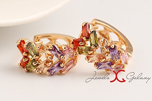 Luxuria 18K Rose Plated CZ Earrings For Women