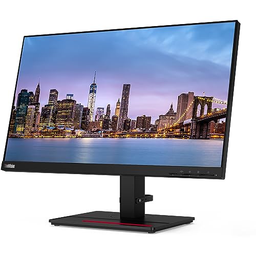 Image of Lenovo ThinkVision P24h 2560 x 1440 LED QHD LCD, 2-Pack Bundle with HDMI, DisplayPort, Daisy Chain Ready, Dock, USB-C, USB Hub, Dual Monitor Stand, MK270 Wireless Keyboard & Mouse, Mouse & Wrist Pad