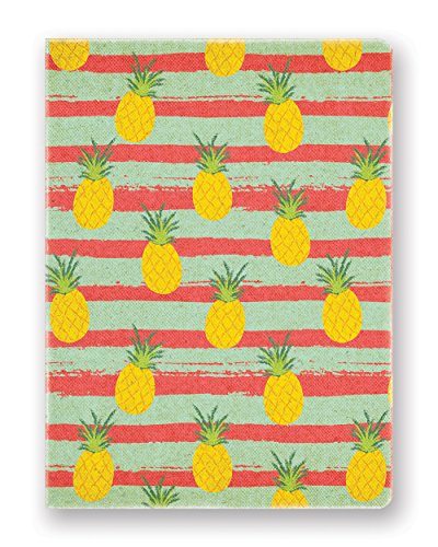 Studio Oh! Hardcover Medium Deconstructed Journal Available in 11 Different Designs, Pineapple Paradise