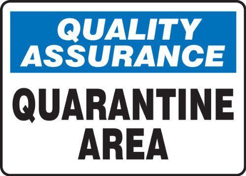 Panneau de quarantaine robuste et durable pour marquage de zone de contrôle