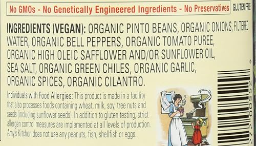 Image of Amys, Beans Refried With Green Chiles Organic, 15.4 Ounce