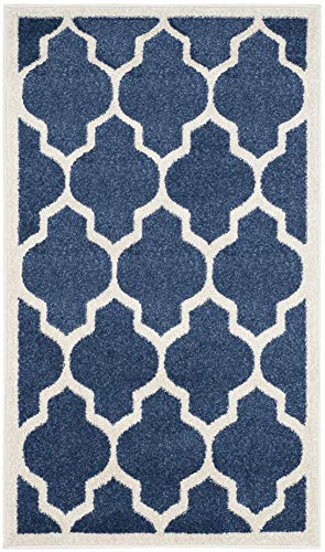 Tapete Decorativo SAFAVIEH 2'6" x 4', Azul Navy Beige miniatura 3
