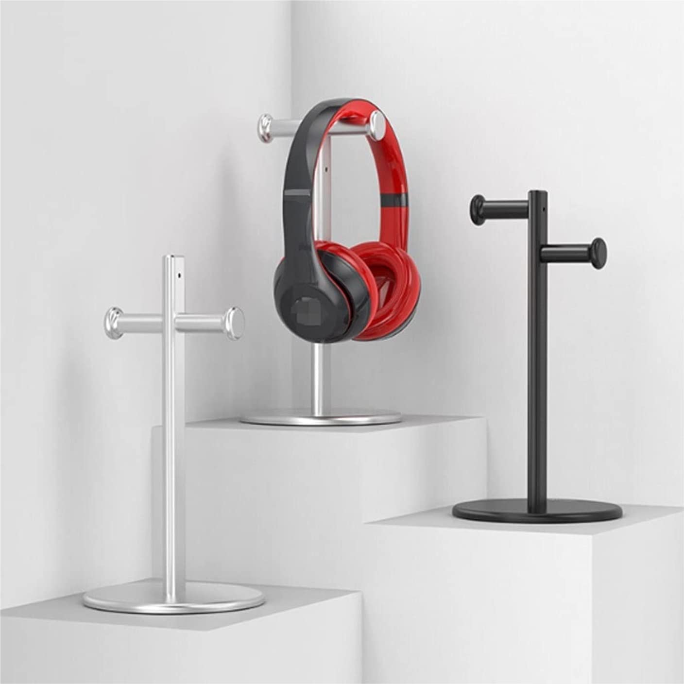 Soporte para Auriculares, Gancho para Auriculares, Colgador de Metal Integrado para Juegos, Apto para Todos.