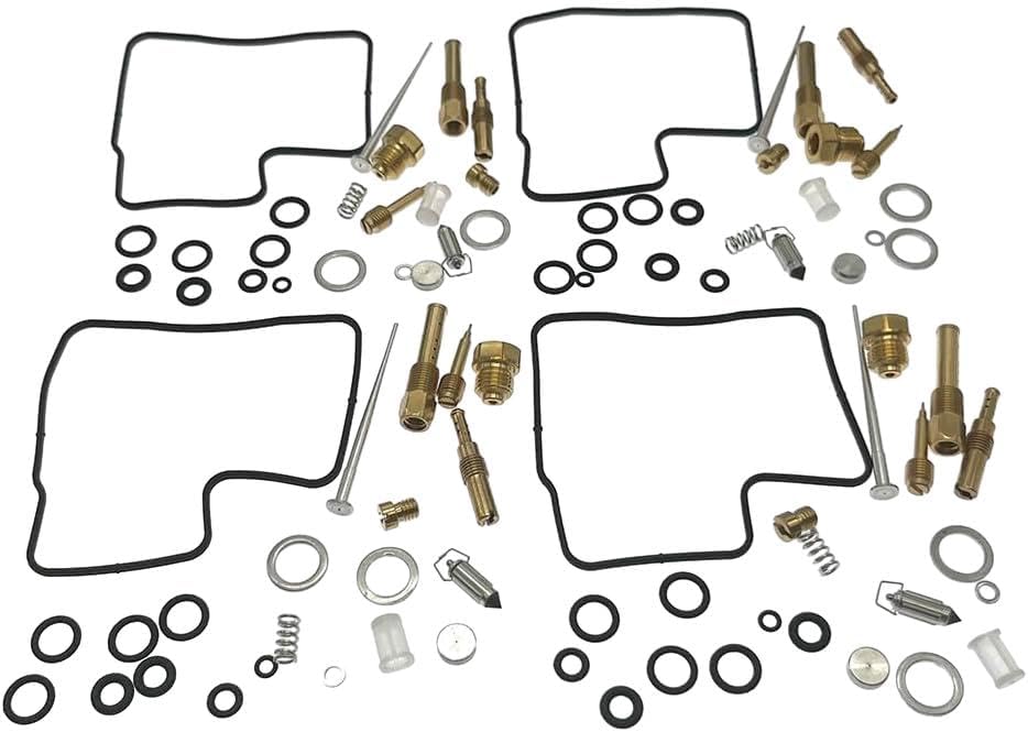 4-Pack Carburetor Rebuild Kits for Honda Interceptor 700 VF700F, Interceptor 750 VFR750F, Magna 700 VF700C, Sabre 700 VF700S, V45 Magna VF750C, and V45 Sabre VF750S.