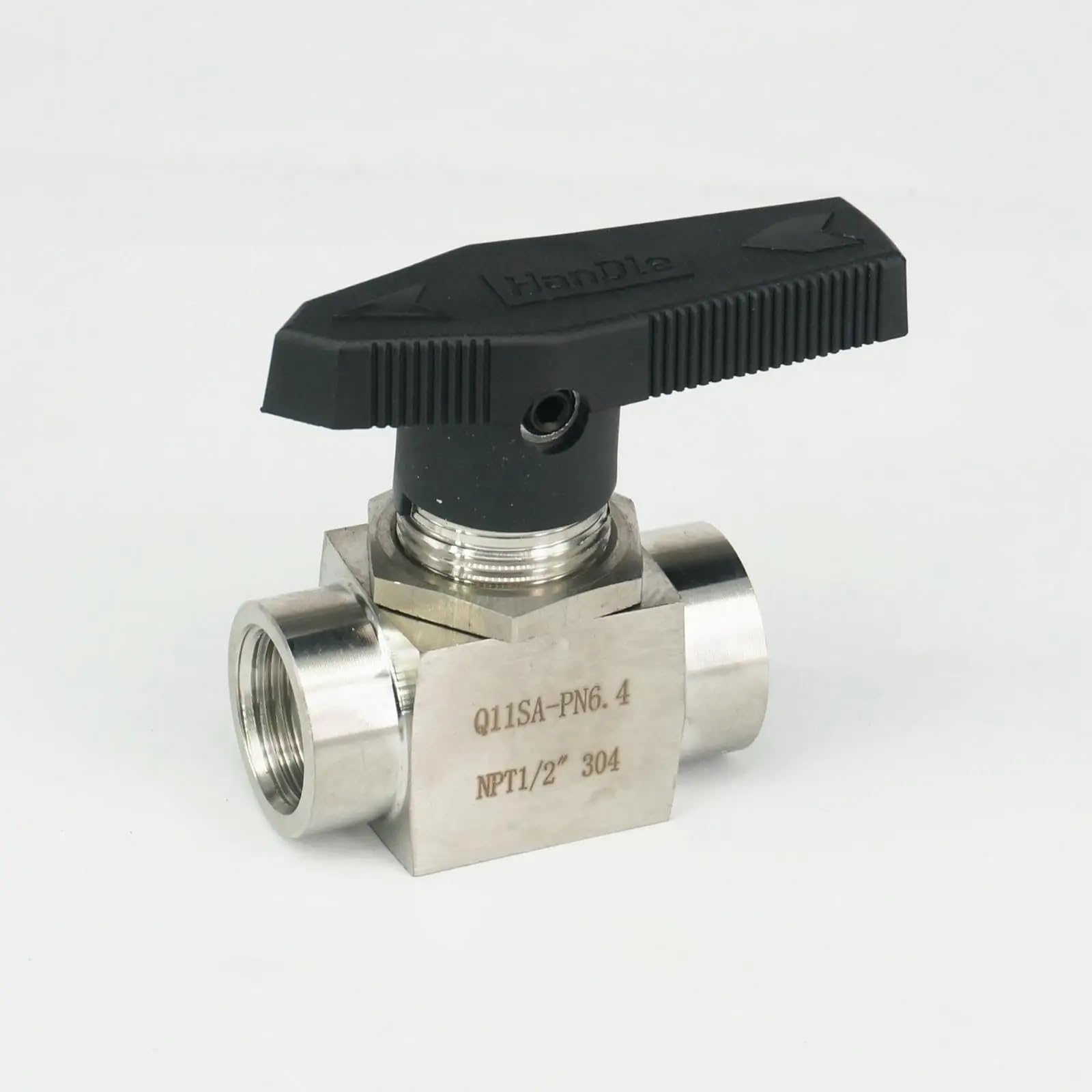 JNURGWLYH 1/2" NPT Female Shut Off Ball Valve 304 Stainless Steel Bulkhead Water Gas Oil 915 PSI