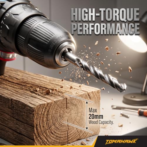 Tomahawk® Cordless Screwdriver & Drill Machine | 12V Light Duty | 10mm (⅜”) Keyless | For Wood, Plastic & Light Steel | Not For Walls | Screw Driver Kit Electric | Precision Screwdriver Set | TCD-12B - Image 6
