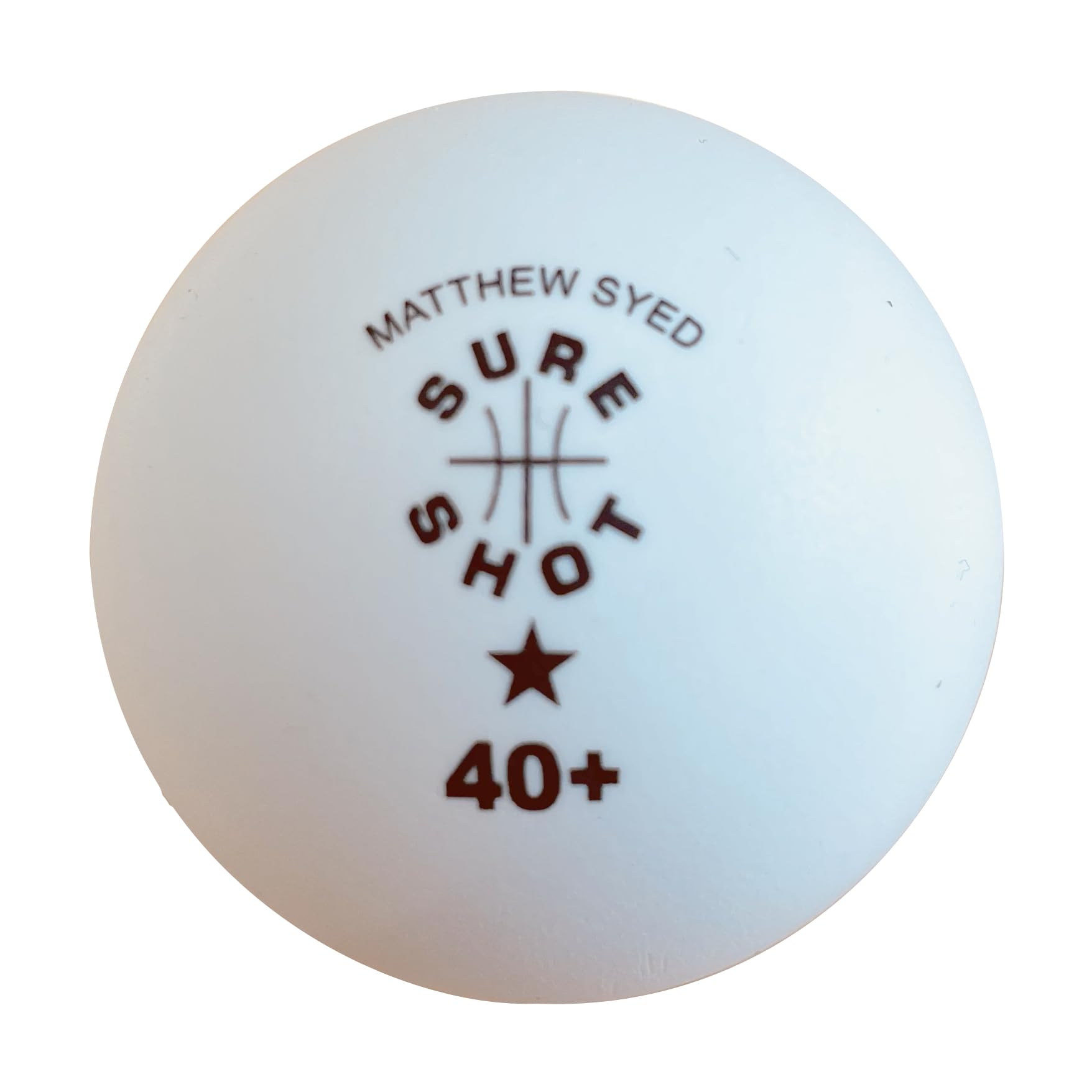 Sure Shot Matthew Syed Pelotas de Ping Pong – Paquete de 120 Unidades en Tambor de Transporte de Tela roja