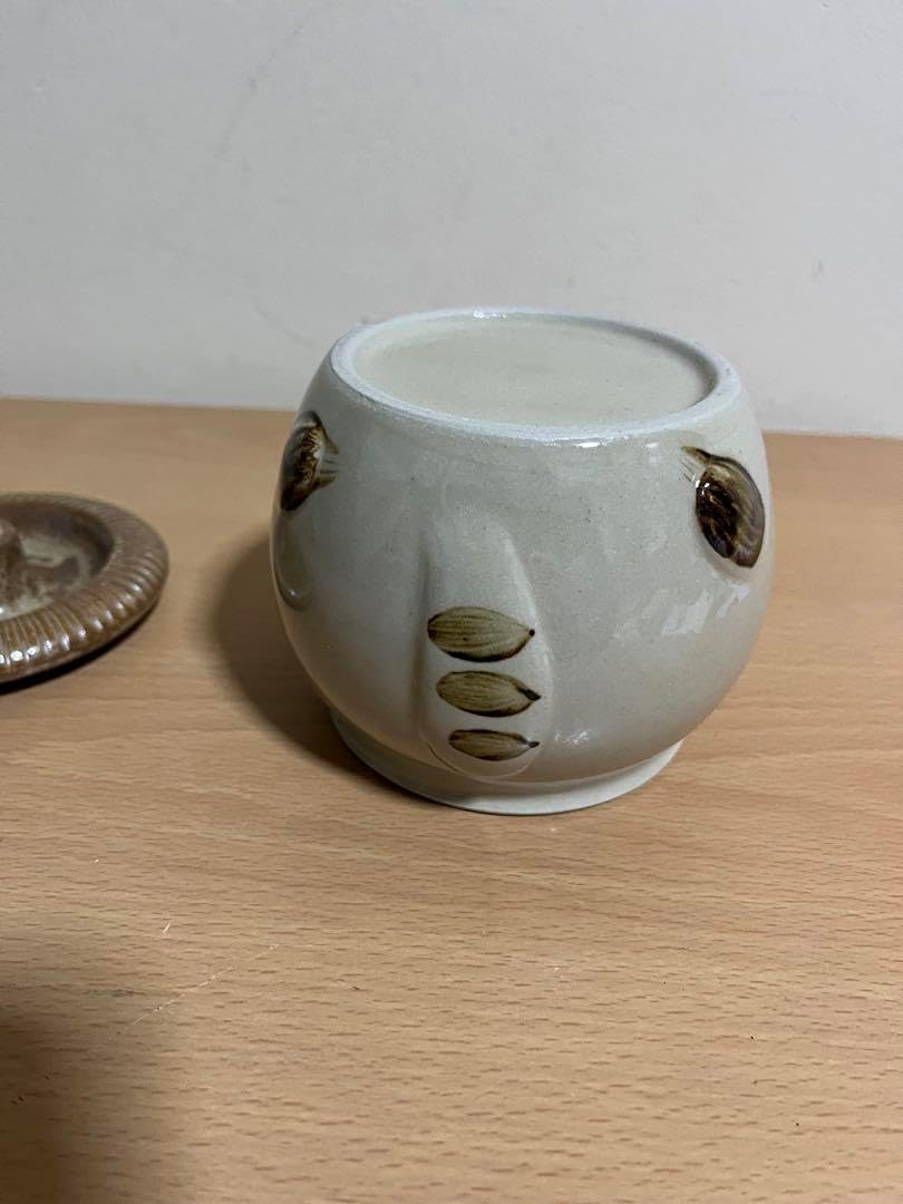 漬物 蓋付き 小物入れ 陶器 容器 壺 保存容器 調味料入れ 和風インテリア