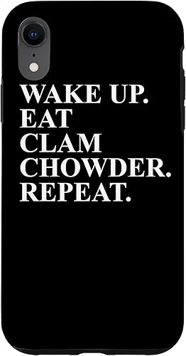 Ropa para iPhone XR Clam Chowder, increíble funda divertida con diseño para amantes de las Chowders