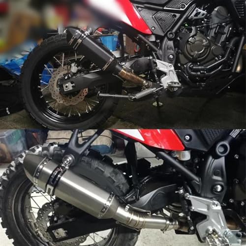 Silenciador de escape Tenere 700 con DB Killer regulable para ganar potencia y sonido 7