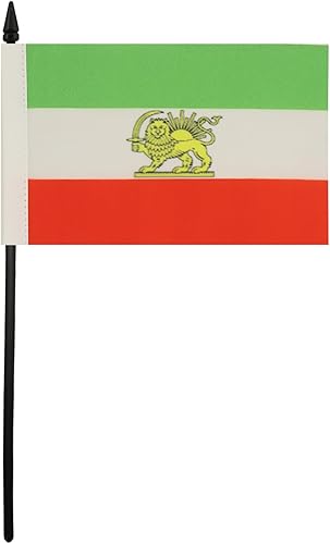 Miniatura 180 de Bandera de la bandera del Líbano de AZ, 3.9 x 5.9 in, bandera de escritorio libanesa, 5.9 x 3.9 in, barra y base de plástico negro