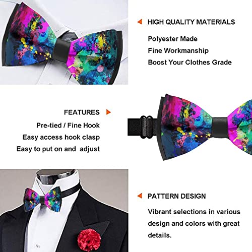 RIMENCH Men's Bow Tie Fashion Bow Tie Pre-tied Formal Tuxedo Bowtie Pre-tied Necktie3