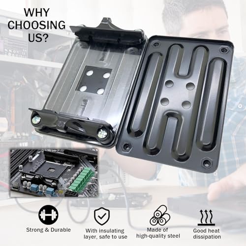AM4 Staffa dissipatore di Calore CPU backplane - Staffa a Scatto della Base del radiatore AMD - con Supporto per Fissaggio Laterale Viti - AM4 B350 X370 A320 X470 - Scheda video - Immagine 2
