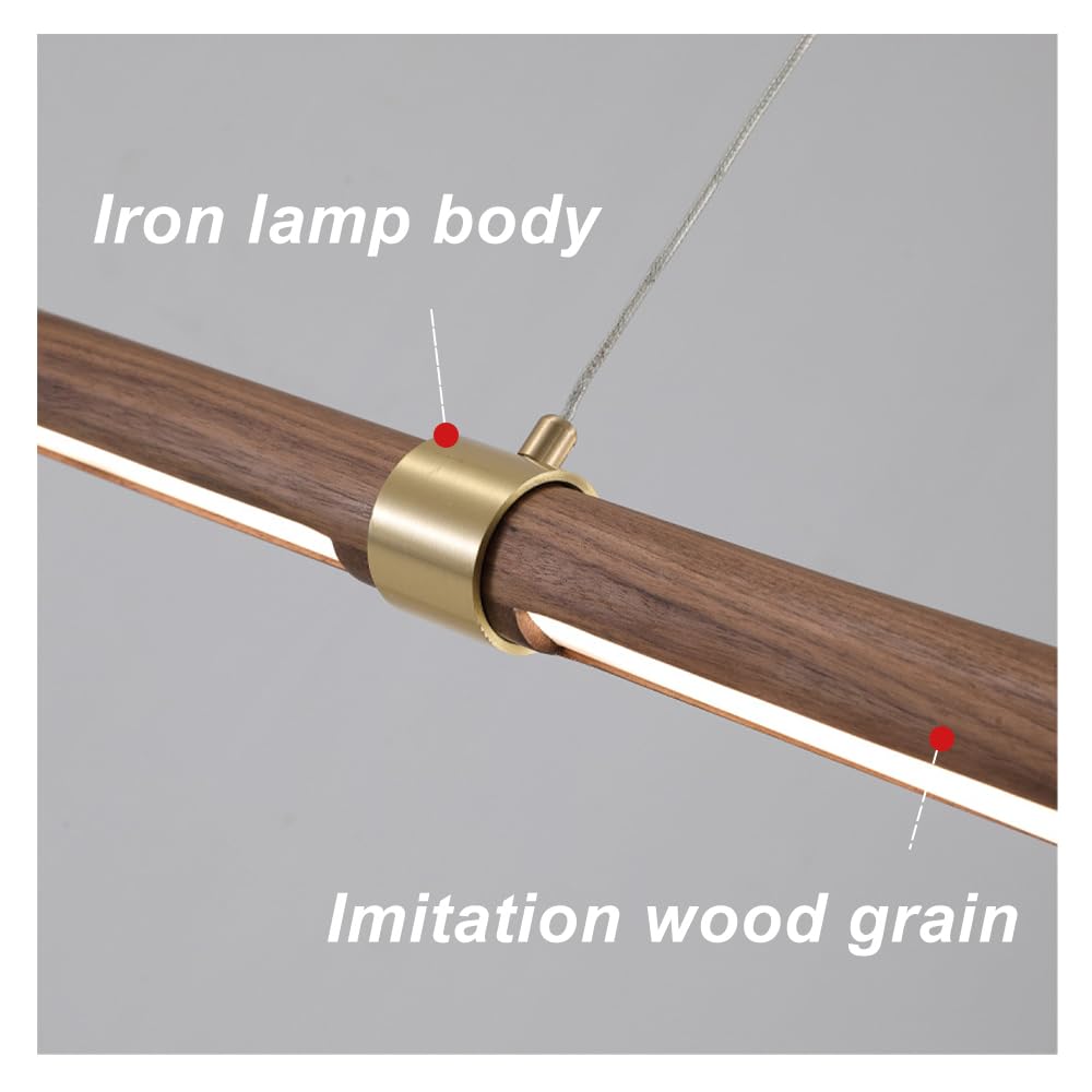 Lampada a Sospensione lineare a LED Lampada da soffitto Moderna Lampada da Tavolo da Pranzo Lampada a Sospensione a Striscia Lunga Luci per Isola Cucina Ristorante Ufficio Deco s