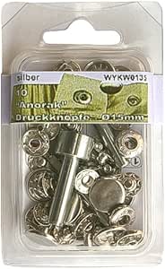 30 Ensembles De Boutons Fermoir à Ressort 10/ 12.5/ 15 MM Boutons