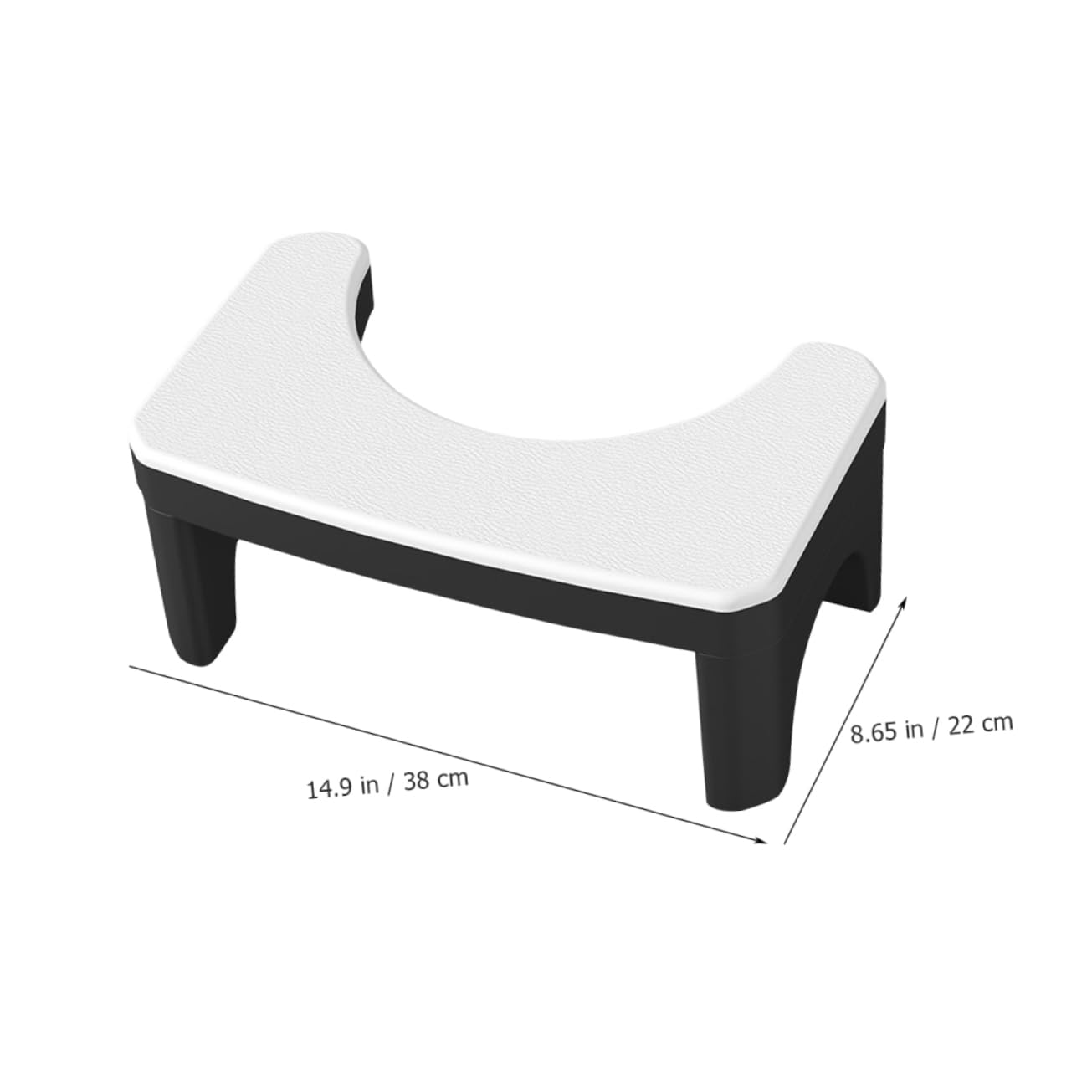 IWOWHERO Stool Squat Adult Step Stool for Bathroom Heavy Duty Potty Stool Footrest