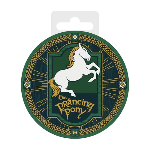 ABYSTYLE – Dessous de Verre en céramique Lord of The Rings Prancing Pony – Produit Officiel