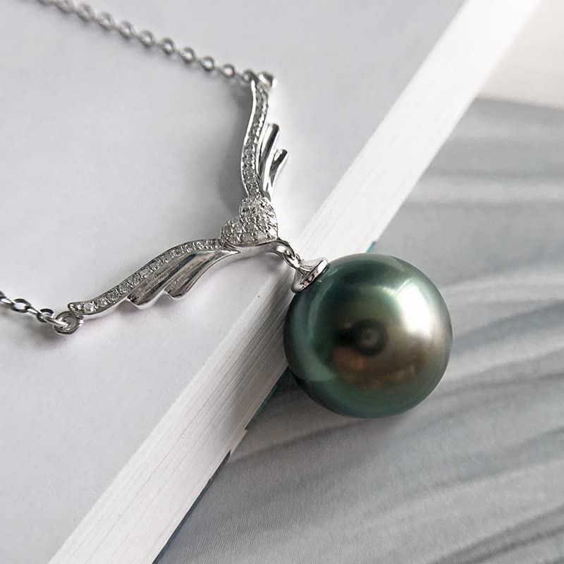 Gifts for Women Wife Anniversary Tahitian Black Pearl Necklaces-Gifts for Mom - Birthday Christmas Day Gifts Mothers Day Valentine's Day Gifts for Her Jewelry Gifts4