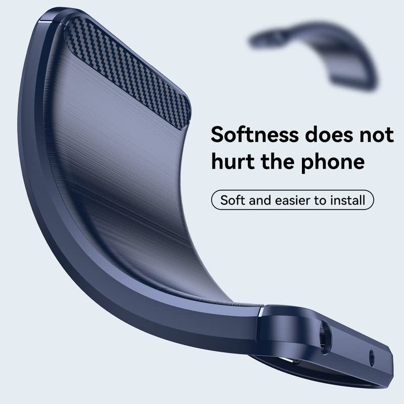 Image of Hybrid Carbon Fiber Back Case for Samsung Galaxy M53 5G (Blue)