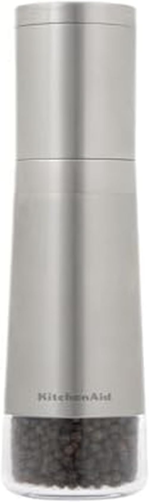 Stainless Steel Filled Pepper Grinder, 8 Inch