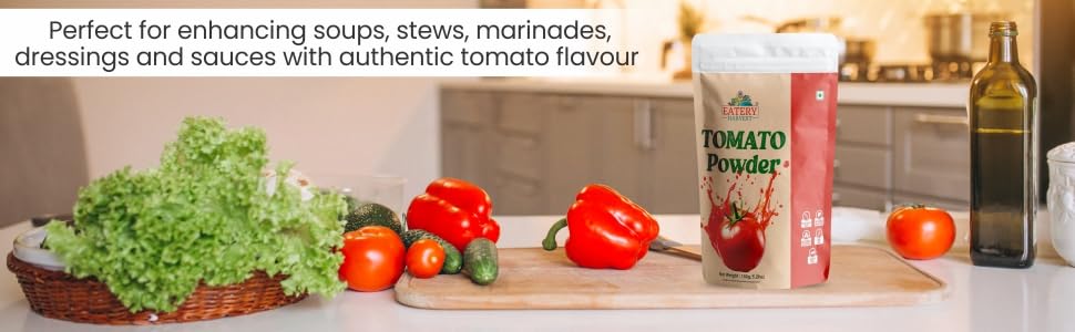 EATERY HARVEST Tomato Powder, 150 gm, as a Sweet & Tangy Seasoning for Cooking, Soups, Sauces, bevarages - Image 2 thumbnail