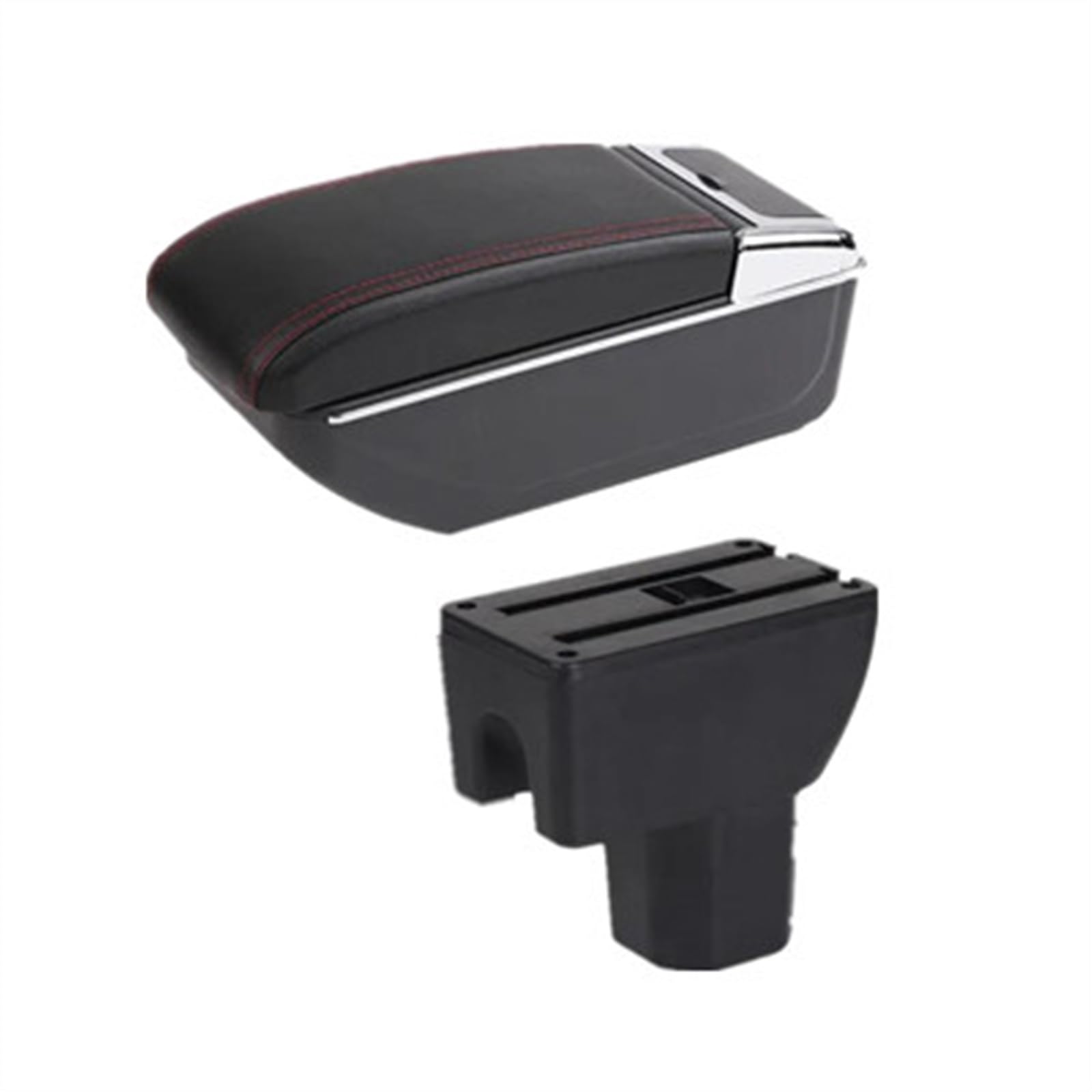 NOHEEU Car Interior Accessories Center Console Storage Box Multifunctional Armrest For Ignis(B red line)