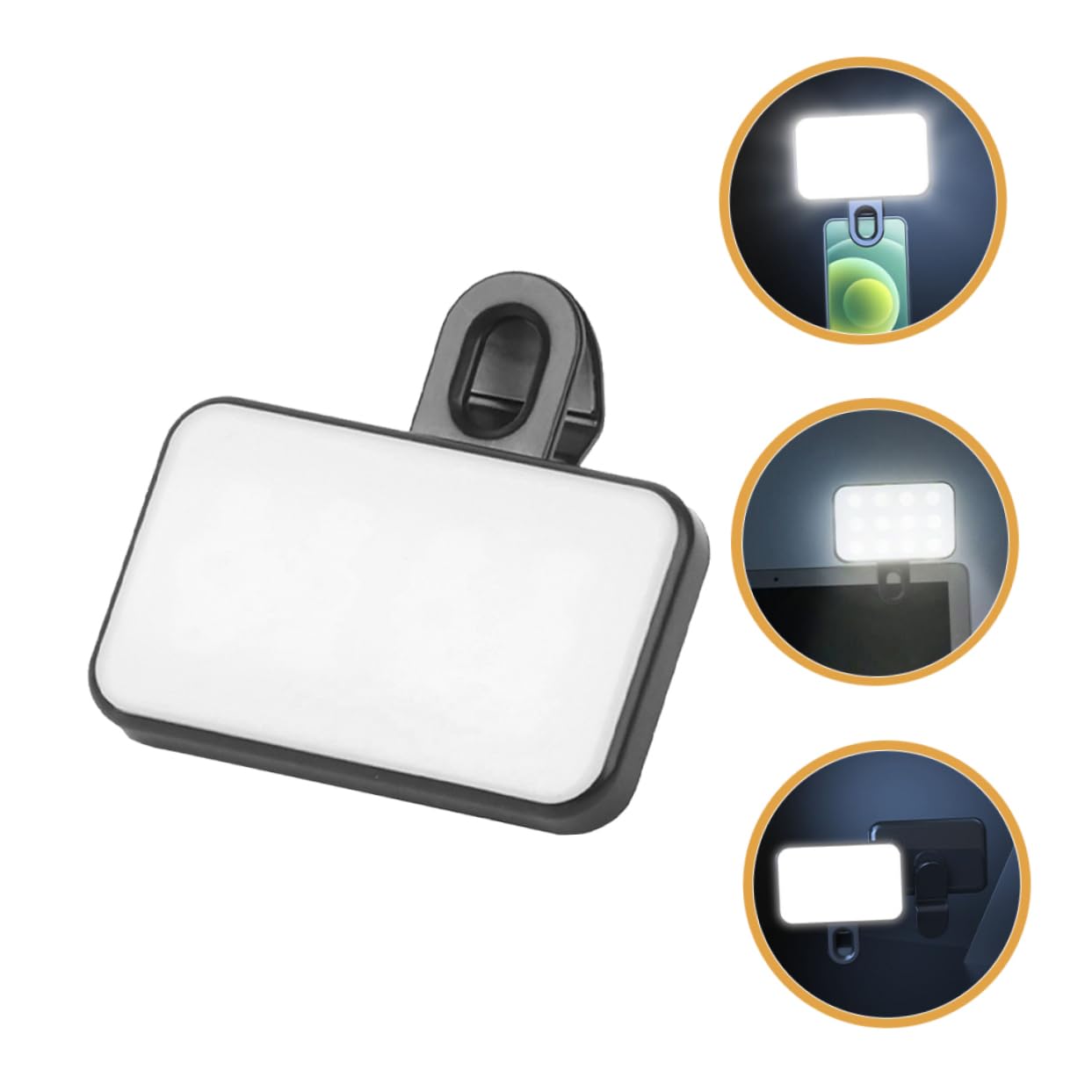 balacoo Adjustable Brightness Camera Light Clip on Light for Phone for