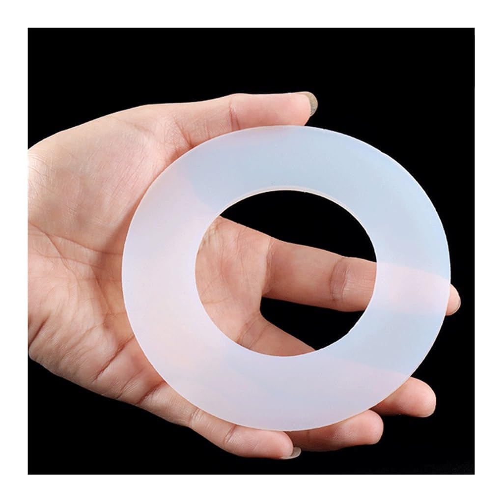Rondelle di tenuta O-ring in silicone bianco da 10 pezzi - Guarnizioni piatte in morbida gomma siliconica (diametro esterno 12mm-30mm)(DN125 133x188x3)