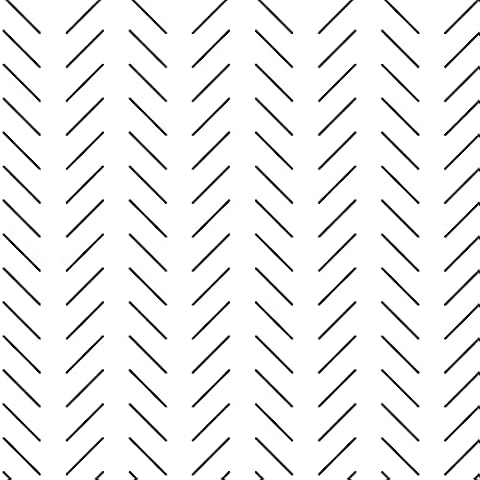A Room with Black Line Vinyl Wall Decals, Peel and Stick Modern Boho Stickers, 300 Stripes with a Reference Template for Sticking Cover