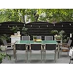 Gartenmöbelset Grosseto für 8 Personen Grau