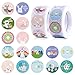 1000 Pz Etichette Adesive Pasquali Rotondo Carta Adesivi Decorativi Uova Pasqua Coniglio Scritte Chiudipacco Sacchetti Regalo Scatoline Busta Decorazioni Pasquali Scrapbooking Album Biglietto d’auguri